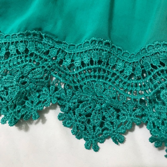 TURQUOISE CROCHET LACE DRESS - Picture 6 of 6